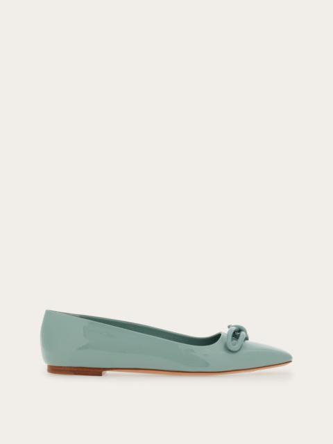 FERRAGAMO Ballet flat with asymmetric bow