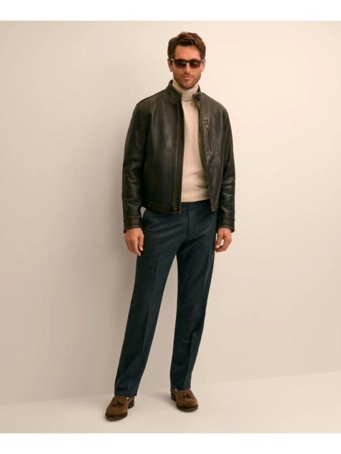 Brooks Brothers Slim Fit Wool Flannel Dress Pants
