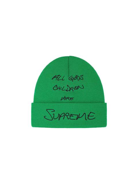 Supreme God's Children Beanie 'Green'