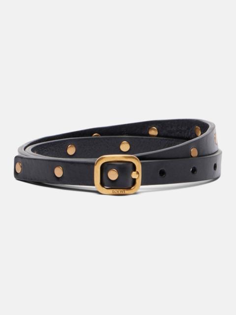Loewe Studded leather belt