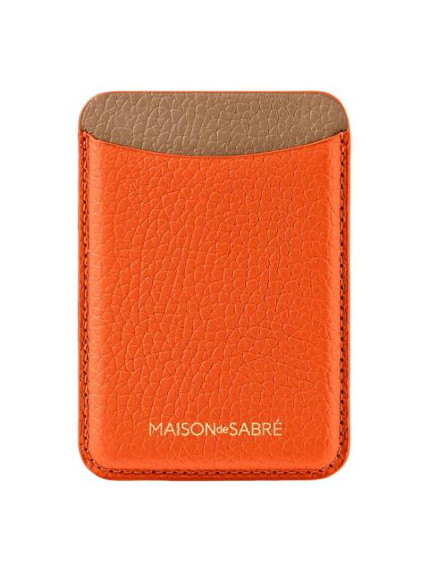 MAISON de SABRÉ Leather MagSafe Wallet - Manhattan Sandstone