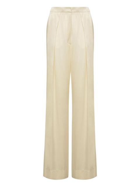 ADAM LIPPES Silas silk charmeuse trousers