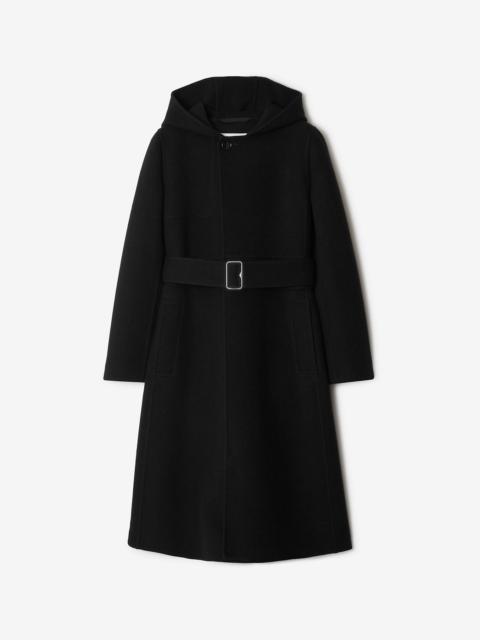 Burberry Wool Cashmere Hooded Coat