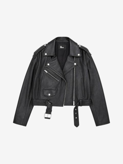 The Kooples BLACK LEATHER JACKET