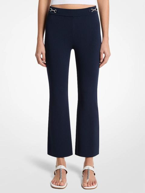 MICHAEL KORS Stretch Knit Cropped Leggings