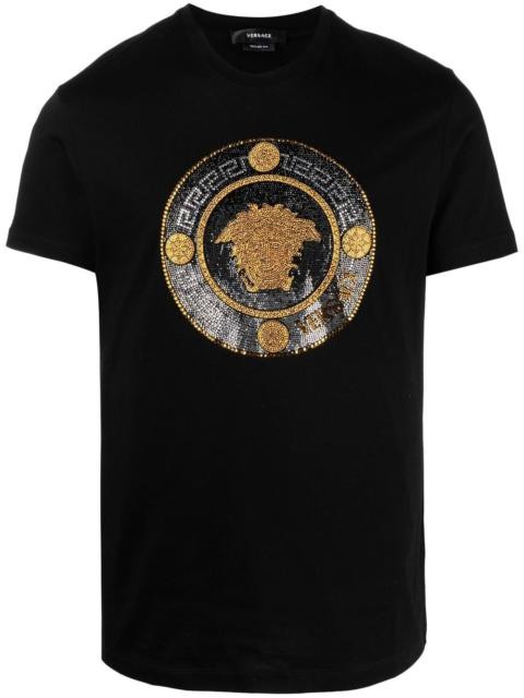 VERSACE round-neck cotton T-shirt