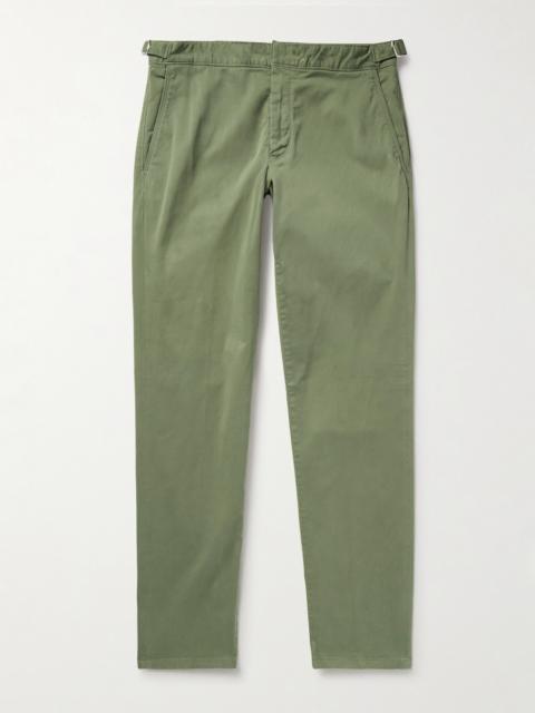 ORLEBAR BROWN Fallon Slim-Fit Straight-Leg Organic Cotton-Blend Twill Trousers
