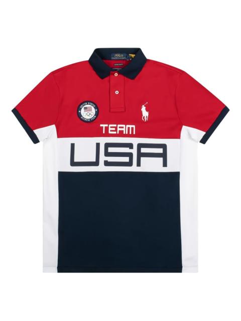 Polo Ralph Lauren Team USA-print polo shirt