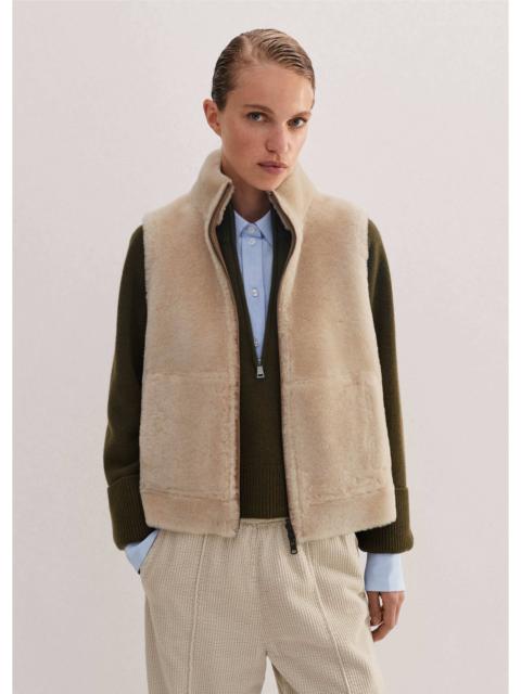 ME+EM Reversible Shearling Zip Vest
