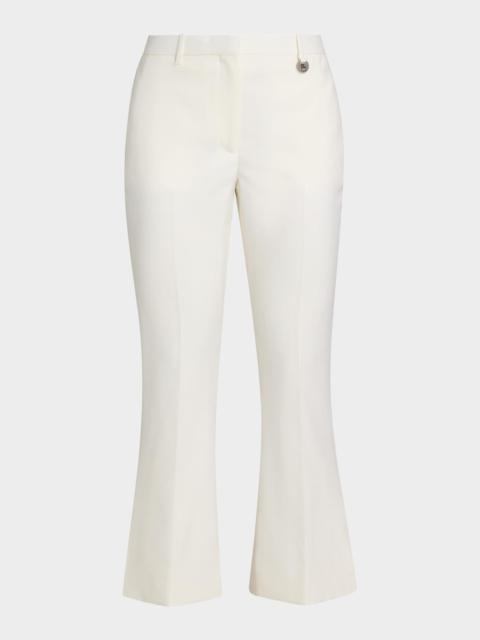 Burberry Wool Bootcut Crop Trousers