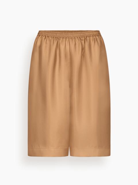 Loulou de Saison Zinia Loose Fit Shorts in Macadamia