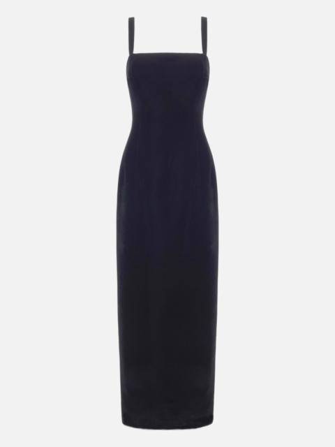 EMILIA WICKSTEAD Regina Dress in Black Velvet