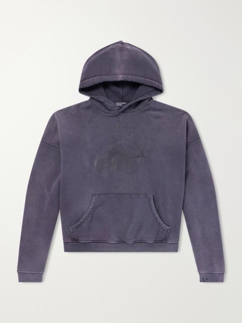 Enfants Riches Déprimés Pit Bull Distressed Printed Cotton-Jersey Hoodie