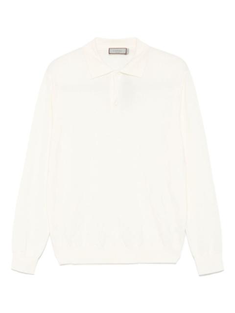 Canali long-sleeve polo shirt