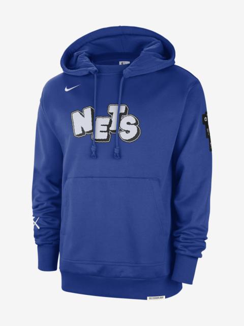 Nike Brooklyn Nets Standard Issue 2023/24 City Edition Nike Men's NBA Courtside Hoodie