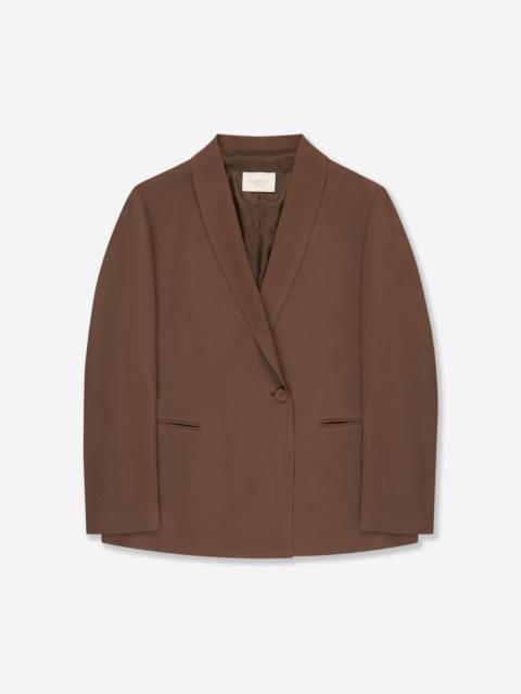 SLOWEAR Wide fit jacket in silk-blend crêpe de chine