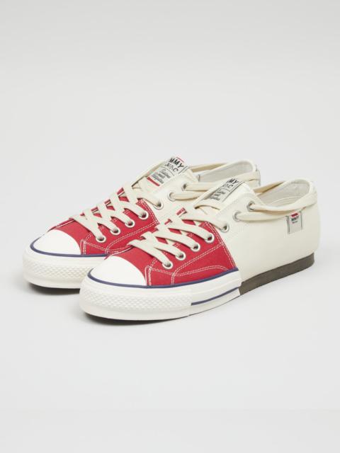 Nigel Cabourn NC X Mihara Yasuhiro New Bowling Shoe in Red/White