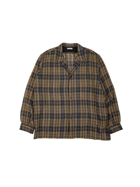 NICENESS Thom Open Collar Jacket Shirt Yellow