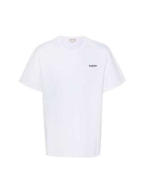 Alexander McQueen embroidered-logo cotton t-shirt