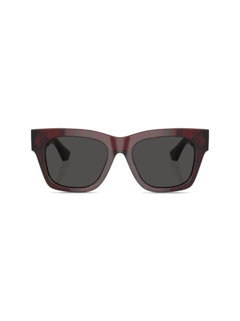 Burberry checkered wayfarer-frame sunglasses