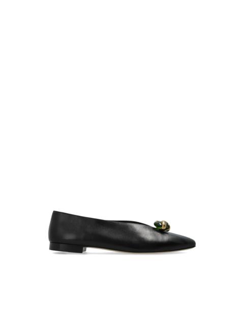 JIMMY CHOO Margot embellished ballet flats
