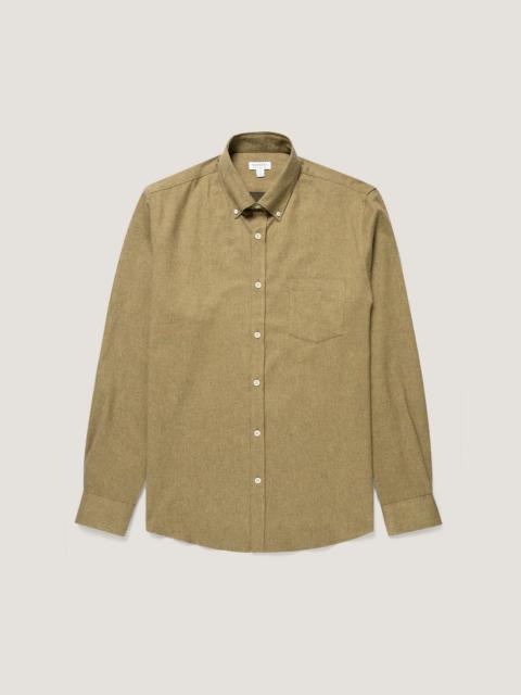 Sunspel Button Down Flannel Shirt