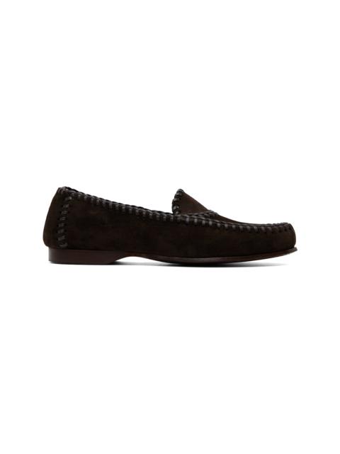 HEREU Brown Sastre Suede Loafers