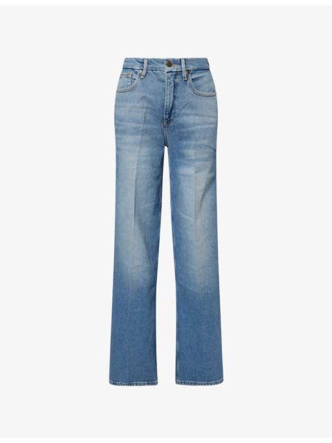GOOD AMERICAN Good Skate Wide-Leg Denim Jeans