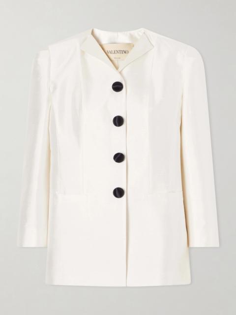Valentino Silk-shantung blazer White