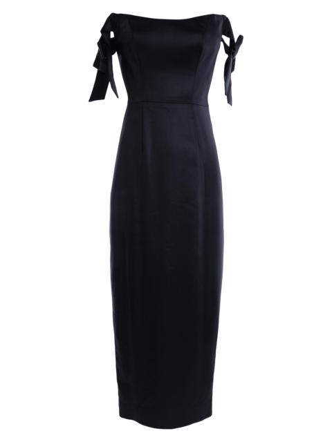 Dress The Population Women's Verona Corseted Satin Dress - Black