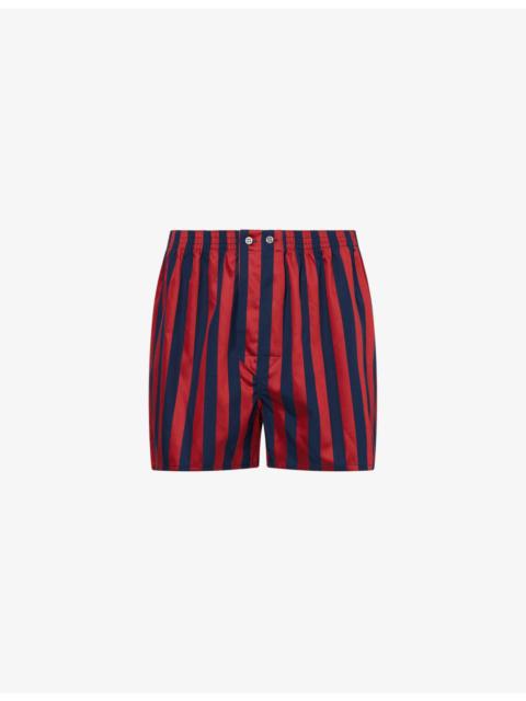 Derek Rose Striped Regular-Fit Boxer Shorts