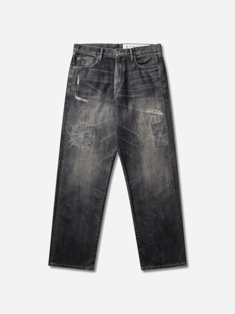 NEIGHBORHOOD Men's Savage Denim DP Basic Pants Black