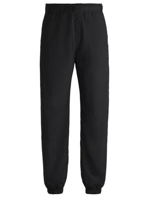 HUGO WATER-REPELLENT TROUSERS WITH ADJUSTABLE BELT