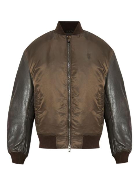 ALLSAINTS Myler leather-sleeves jacket