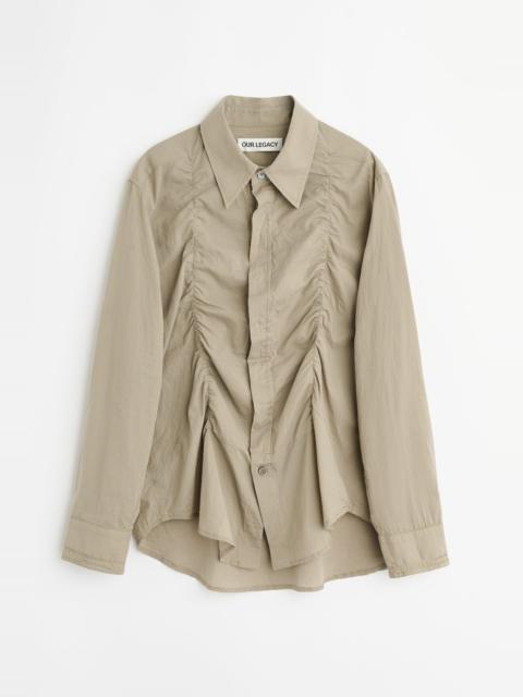 Our Legacy Jumble Shirt Faint Check Cotton Gauze