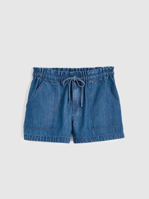 Madewell Pull-On Utility Shorts in Airy Denim