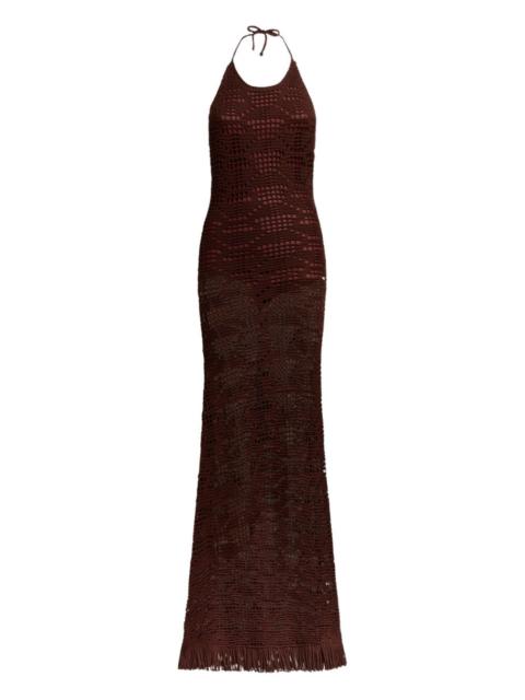 Etro crochet-effect maxi dress