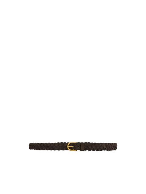 LARDINI braided leather belt