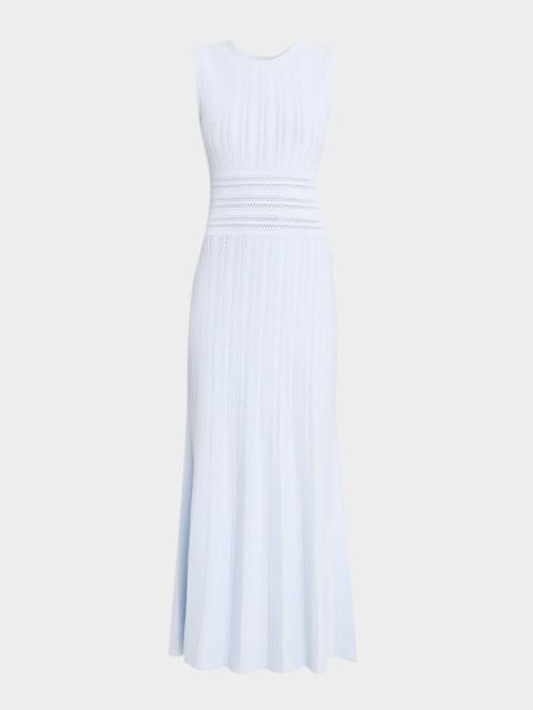 ADAM LIPPES Sloan Pointelle Knit Sleeveless Midi Dress