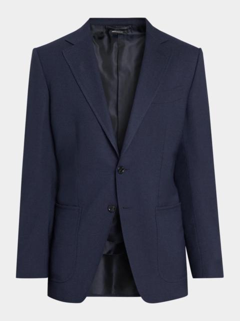 TOM FORD Men's Wool Hopsack Single-Breasted Sport Coat