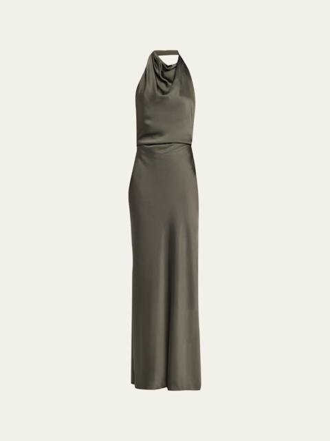 SIMKHAI Reannon Satin Halter Dress