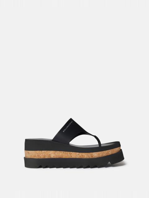 Stella McCartney Black alter mat Sneak-Eye mules