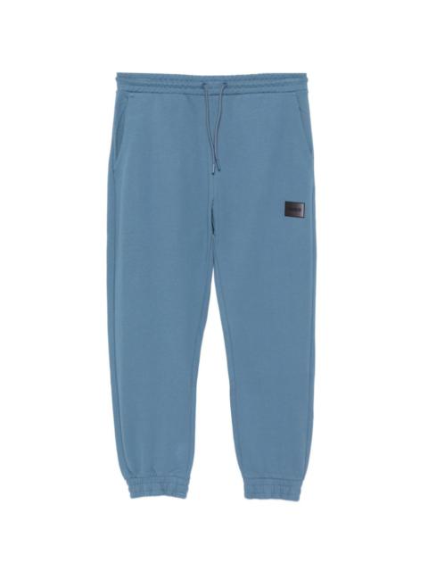 HUGO logo-patched cotton trackpants