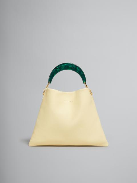 VENICE SMALL BAG IN LIGHT YELLOW LEATHER