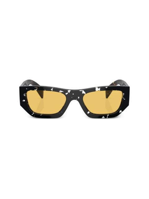 Prada tortoiseshell-effect geometric sunglasses