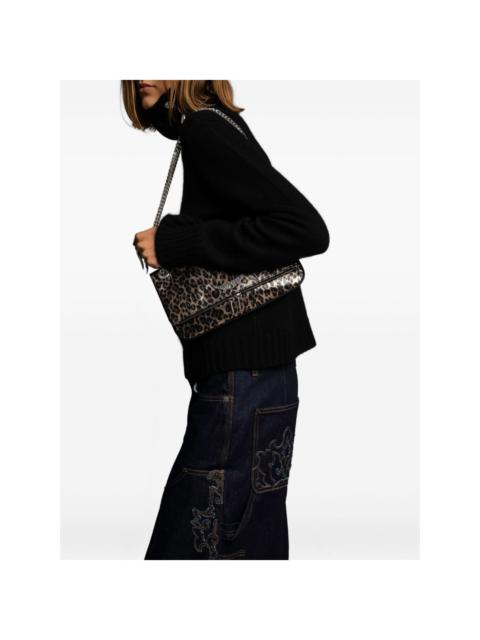 Zadig & Voltaire leopard chain rock II metal leo bag