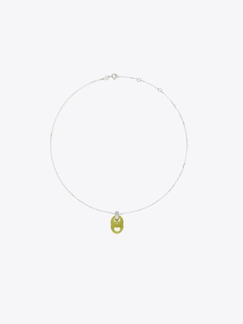 TORY BURCH Gemini Link Pendant Necklace