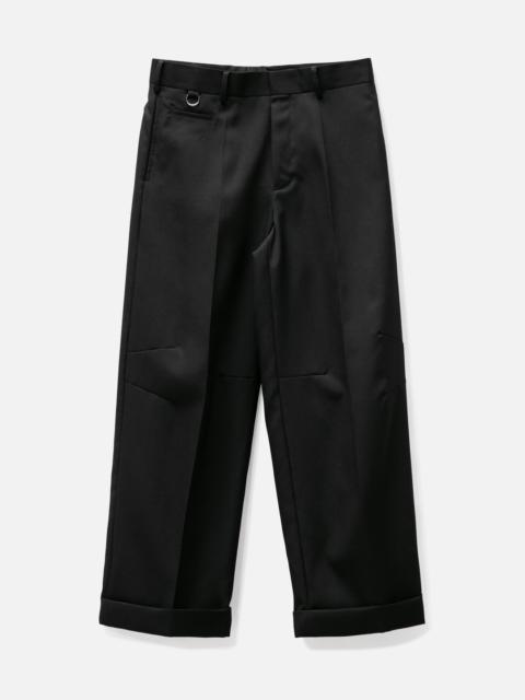 WIDE CUFFED TAILORED PANTS