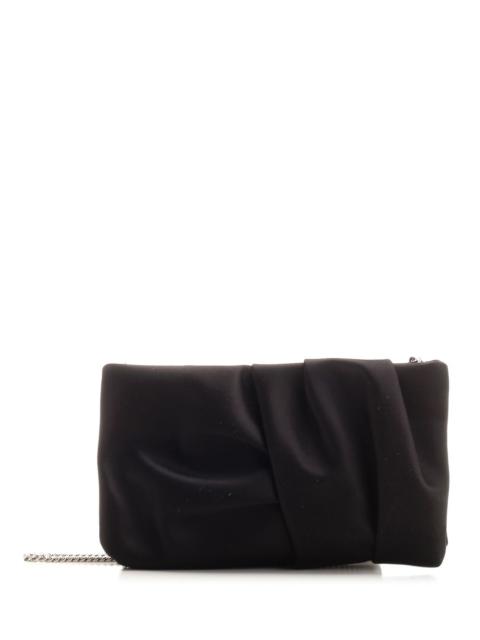 Black Satin Clutch Clutches Black