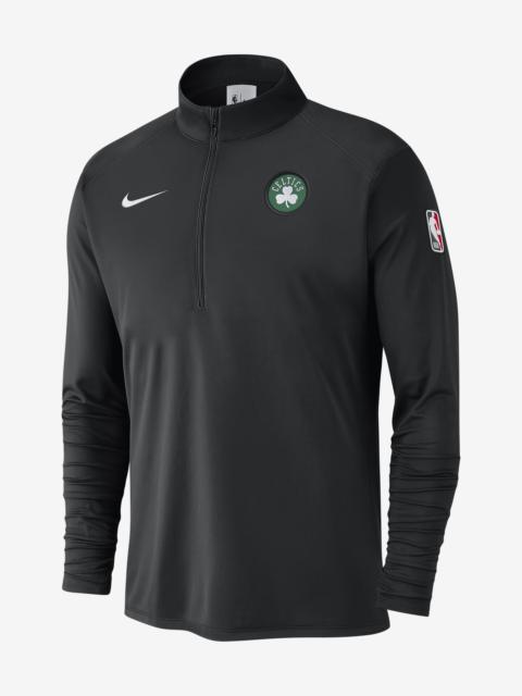 Boston Celtics Men's Nike NBA 1/2-Zip Long-Sleeve Top